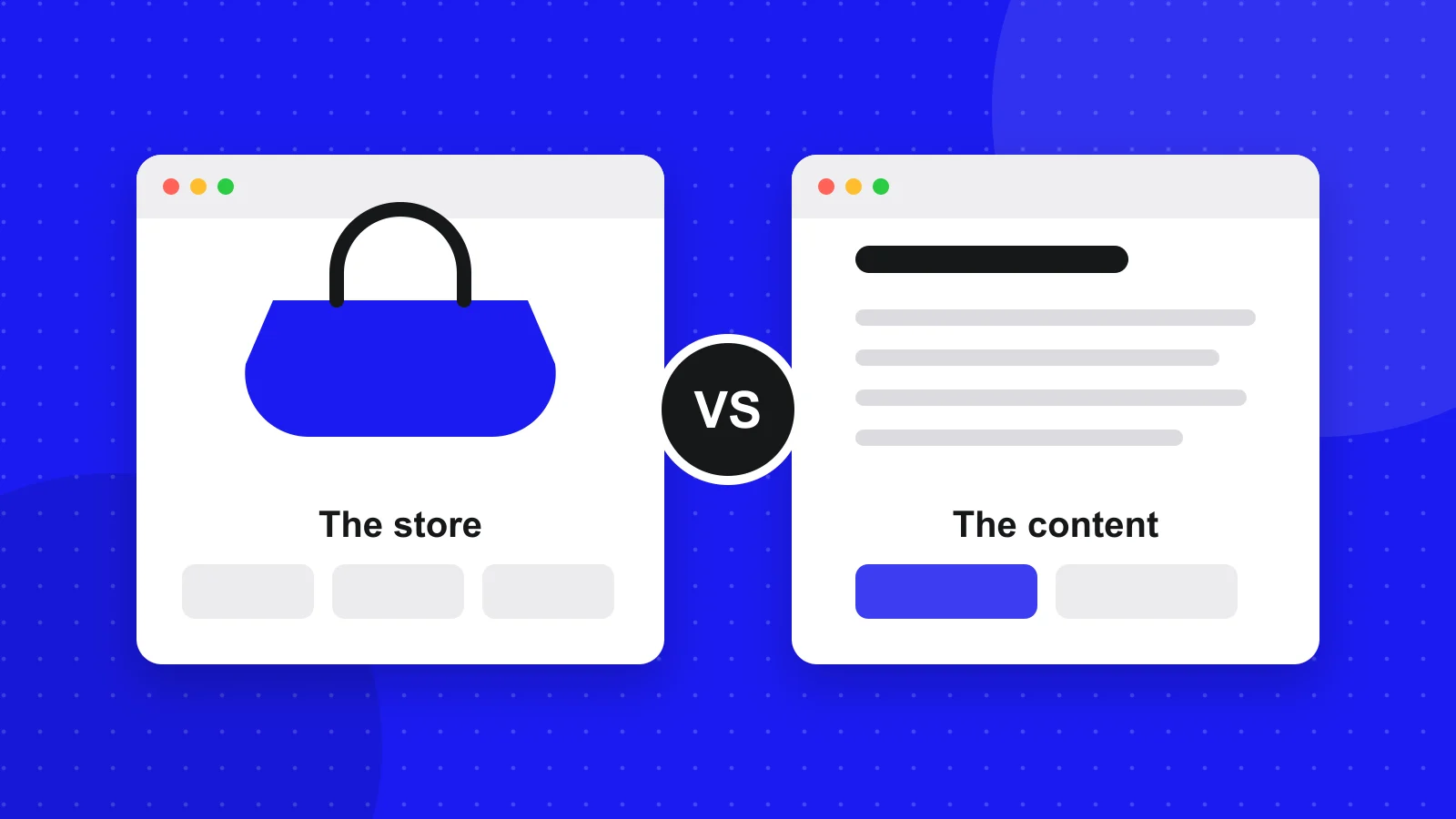 Illustration for the post "Shopify or WordPress: which fits your business?"