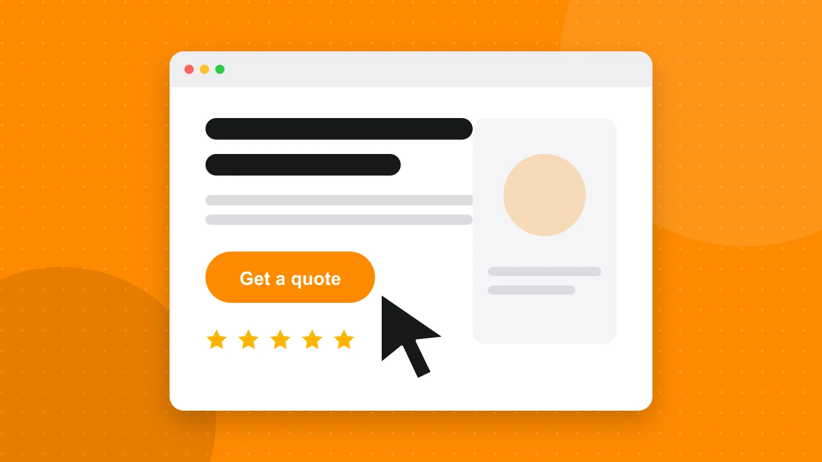 Illustration for the post "What makes a small business website turn visitors into customers"
