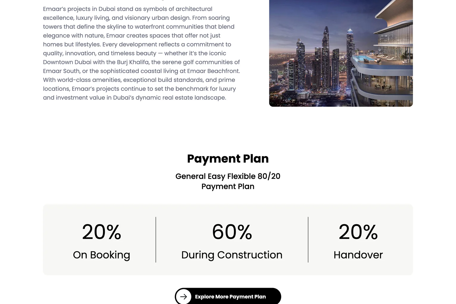 Show the projects