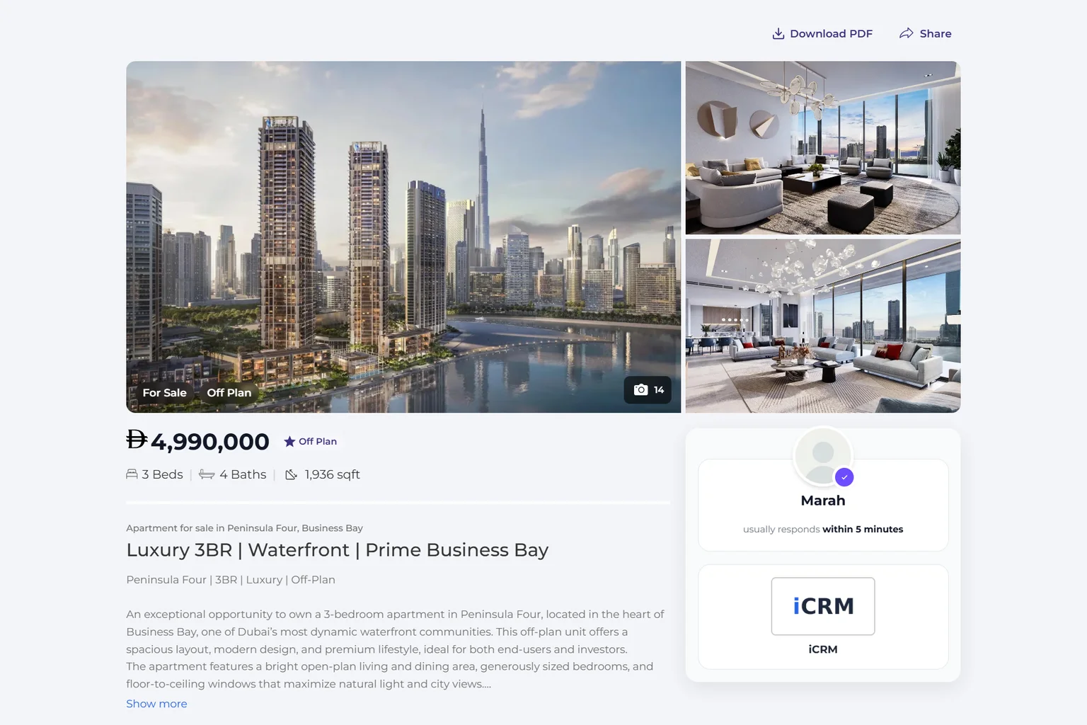 Sell the off-plan projects